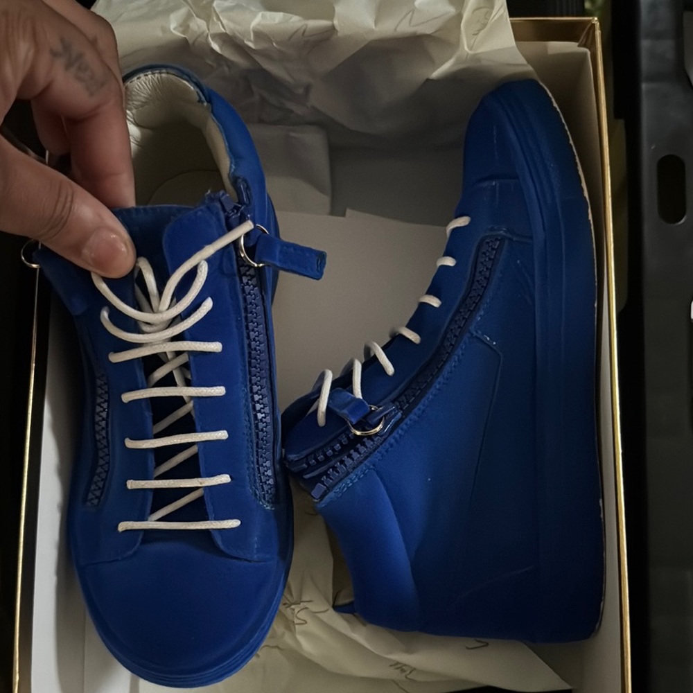 Giuseppe Zanotti Kids Blue Dress Shoes